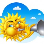 Sun Singing with a Trumpet - Website Image